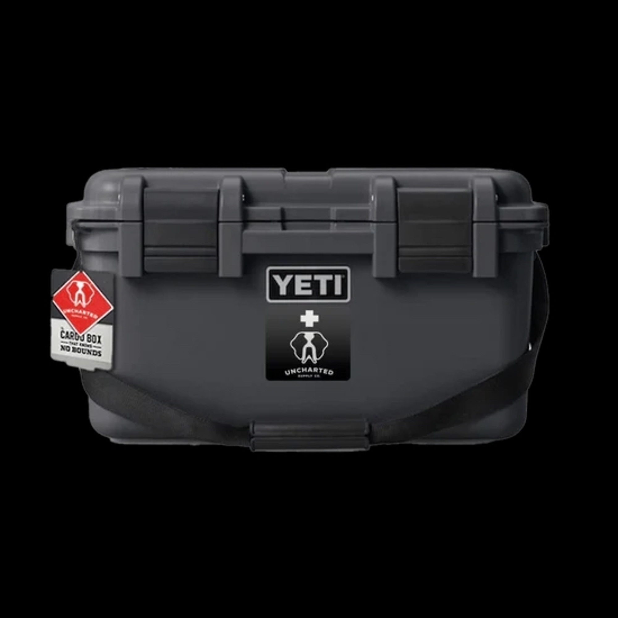 Uncharted Supply Co The Basecamp Survival Kit — 4 Person, 72-Hour, Charcoal, YETI GoBox, Model# CO-Y7T-U-CH